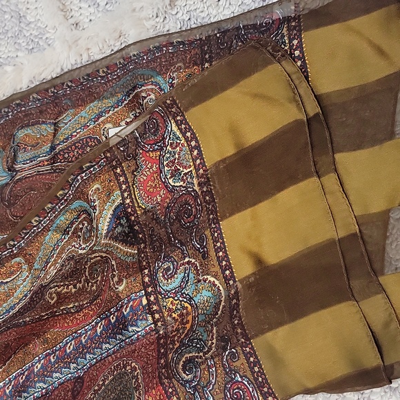 Authentic YSL sheer silk scarf - Picture 6 of 8